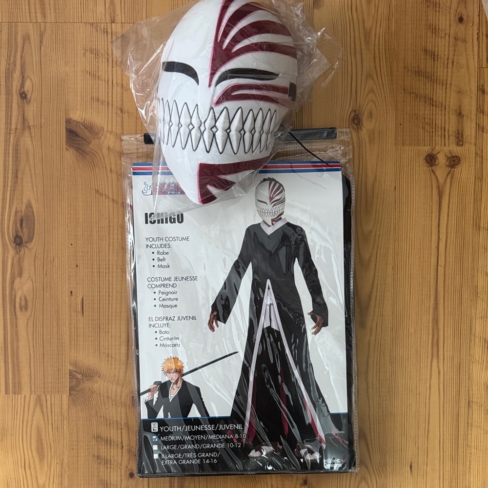 Ichigo Kids Superhero Costume - Black and White